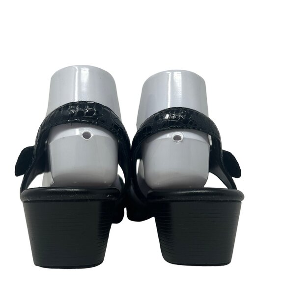 SAS Tripad Comfort Suntimer‎ Black Croc Leather Open-Toe Sandals 9.5 S (AAA) - Picture 6 of 9